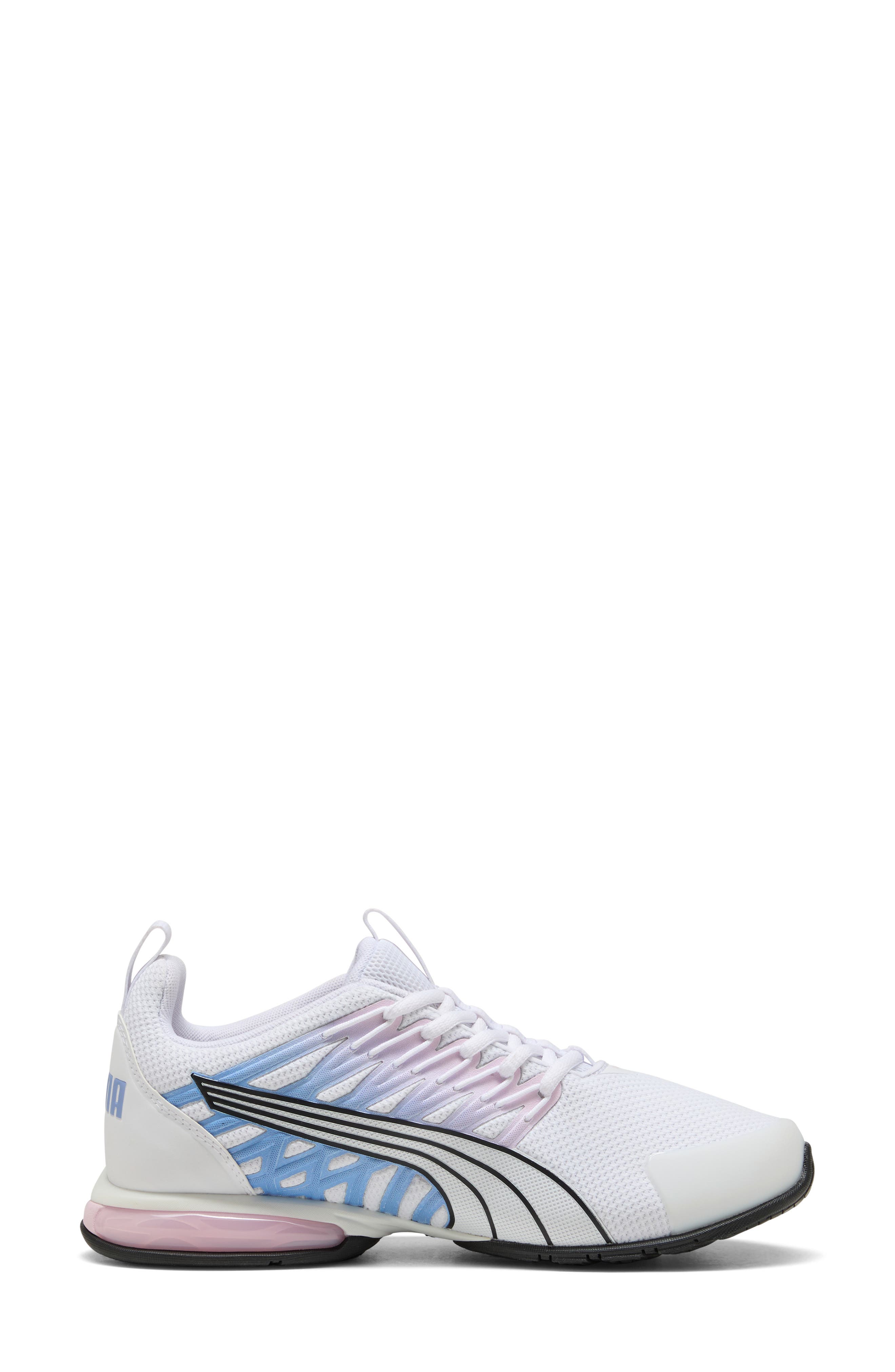 Voltaic Eco Sneaker, Alternate, color, PUMA WHITE/ BLACK/ PINK