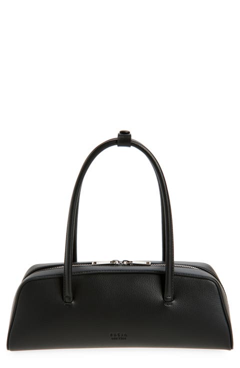 Mercer Faux Leather Top Handle Bag