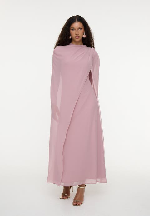 Modest Chiffon Dress Maxi