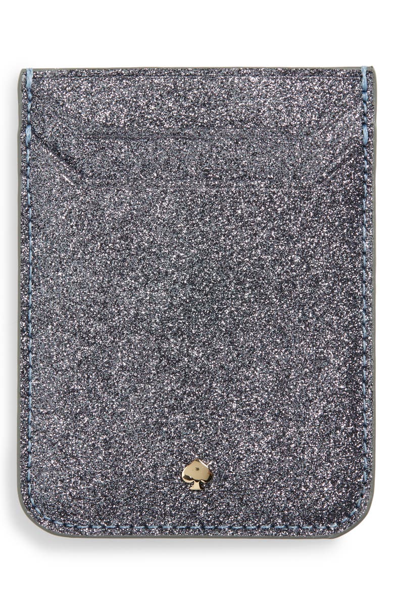 Kate Spade New York glitter triple sticker pocket, Alternate, color, 