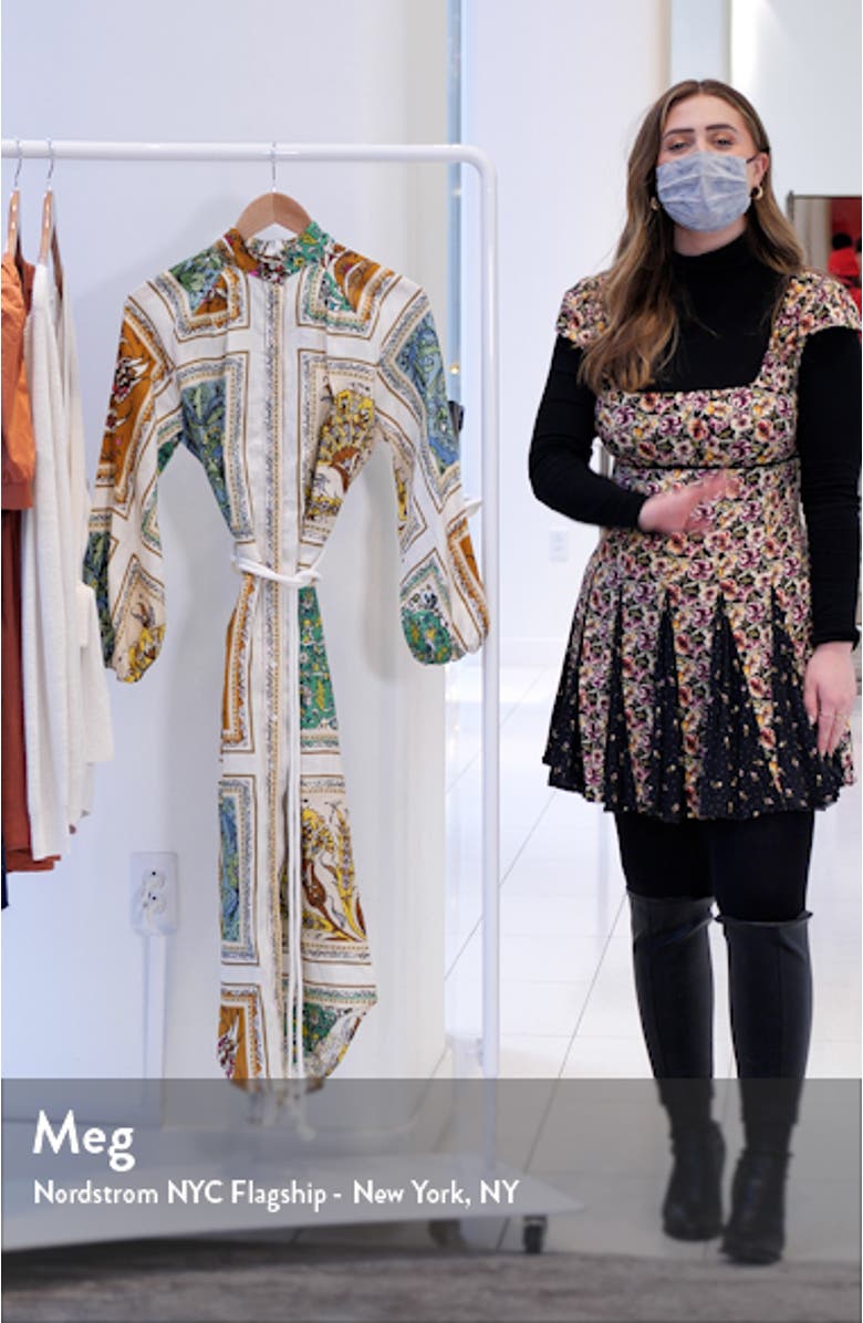 Delphine Long Sleeve Linen Shirtdress, sales video thumbnail