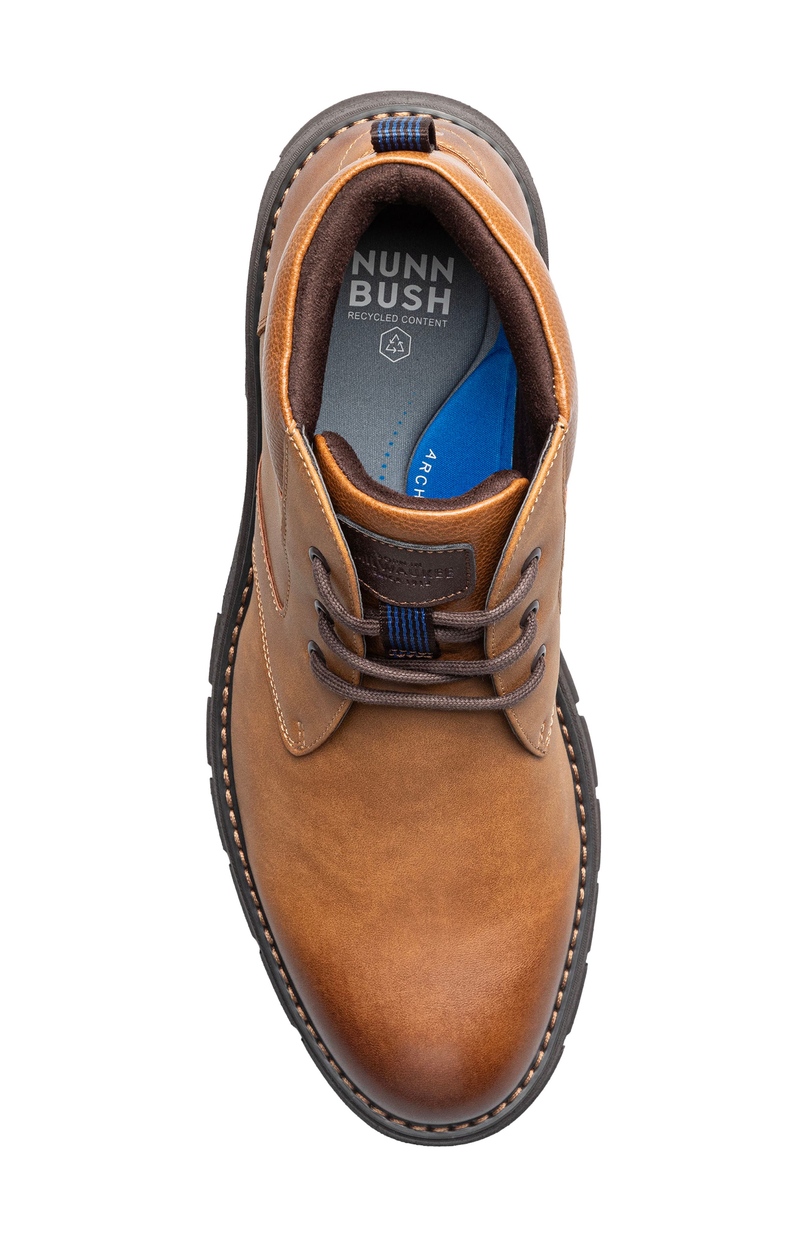 Brady Faux Leather Plain Toe Chukka Boot, Alternate, color, TAN MULTI