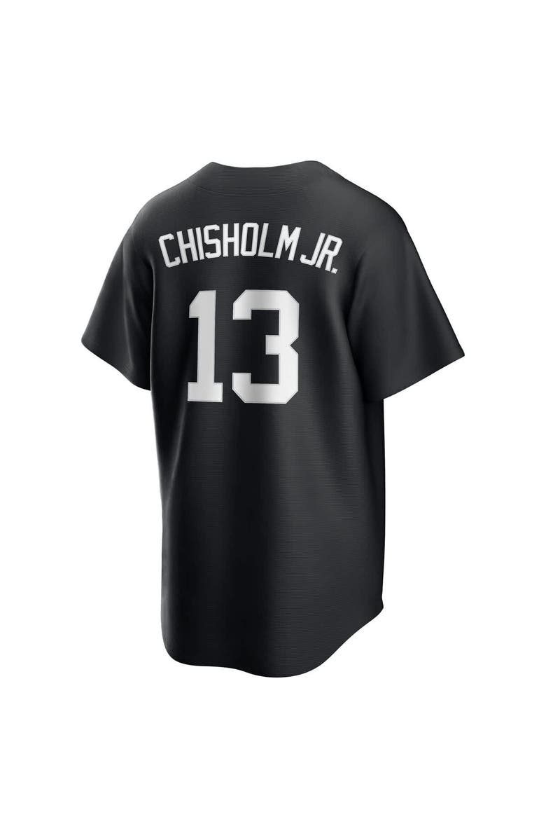 Nike Men's Nike Jazz Chisholm Jr. Black New York Yankees Lights Out Replica Player Jersey, Alternate, color, 