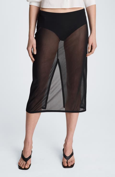 Mesh Midi Skirt