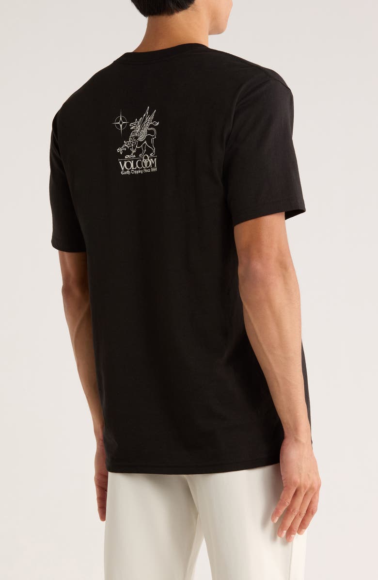 Volcom Earth Tripping Graphic T-Shirt, Alternate, color, Black