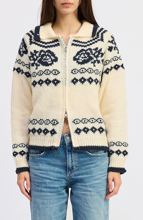 Jacquie The Label Remi Fair Isle Cardigan In Multi