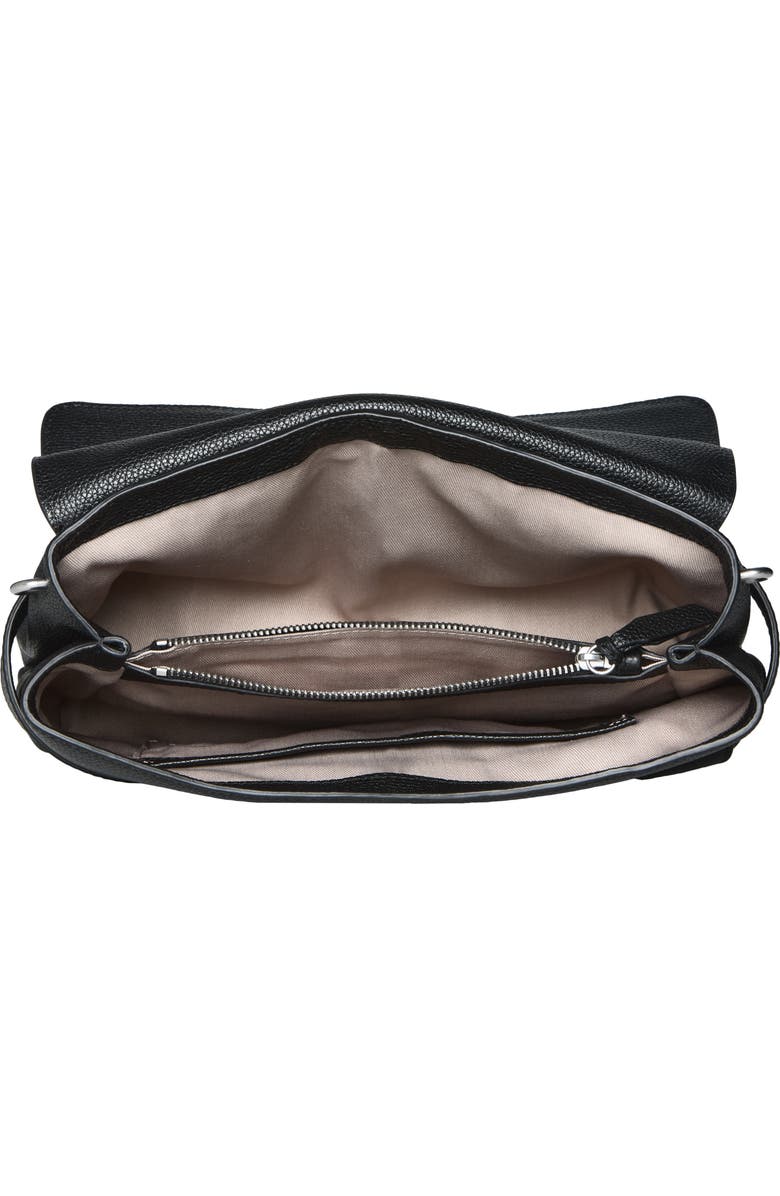 rag & bone Lexington Leather Crossbody Bag, Alternate, color, Black