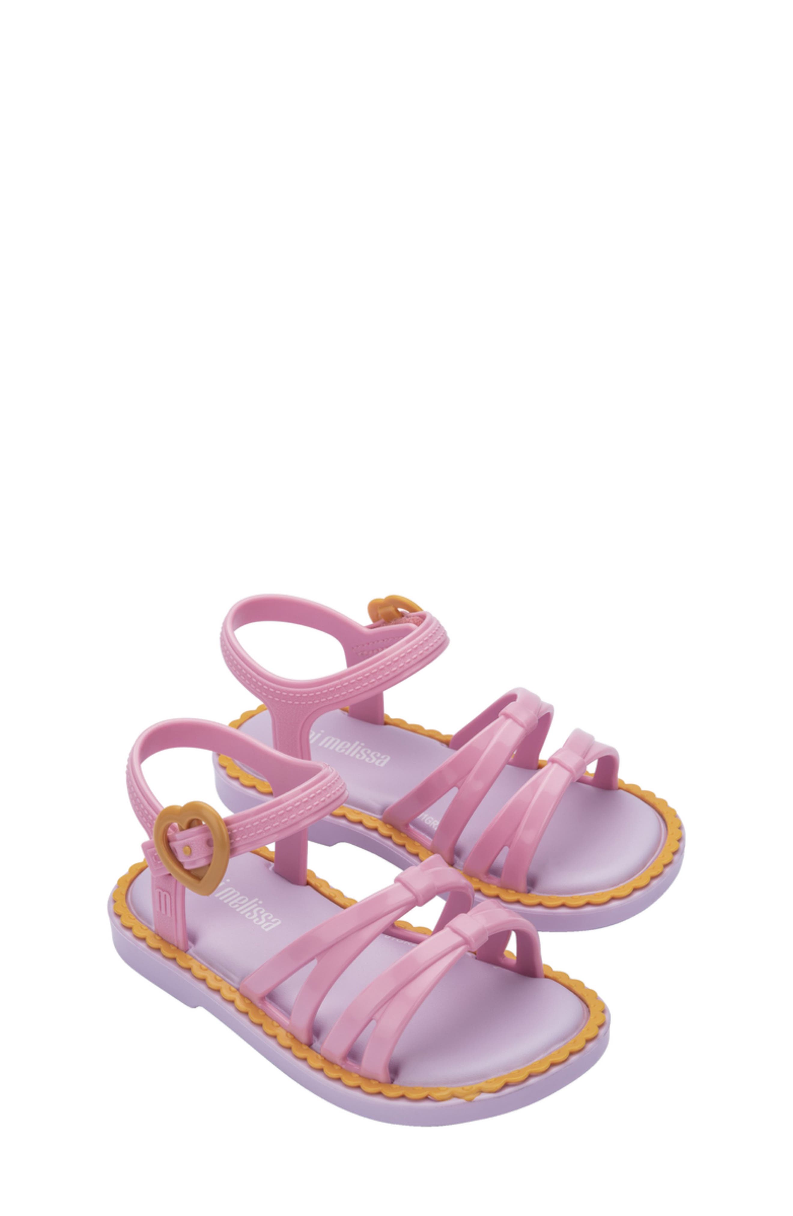 Kids' Aurora Sandal, Main, color, LILAC/ YELLOW/ PINK