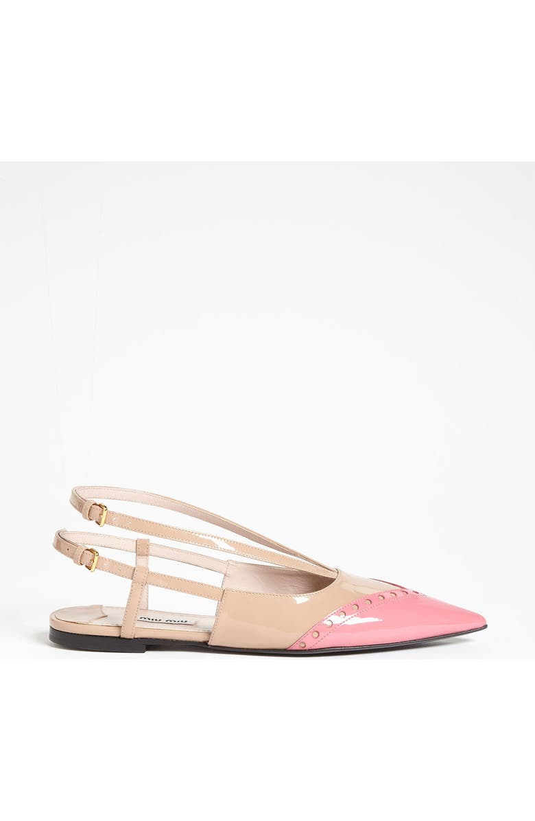 Miu Miu Pointed Toe Ballet Flat, Alternate, color,