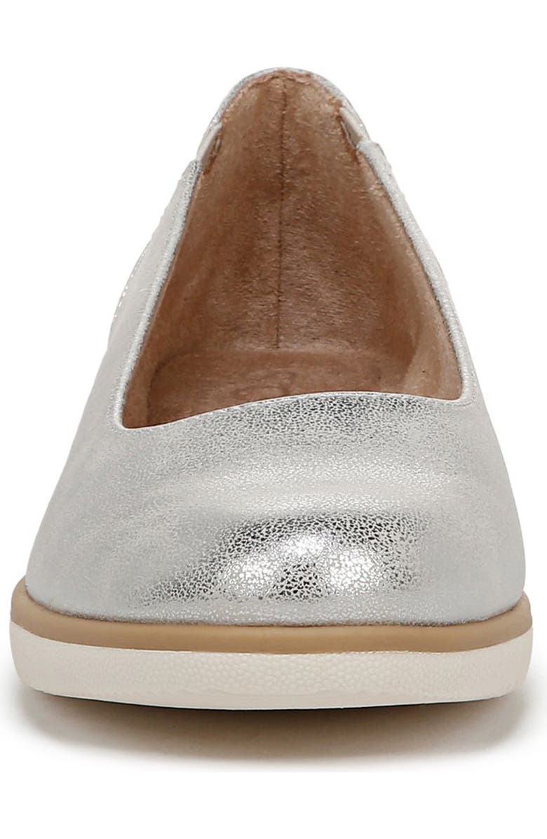 SOUL NATURALIZER Idea Ballet Wedge Slip-On Flat - Wide Width Available, Alternate, color, Silver