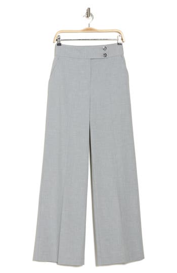 CALVIN KLEIN CALVIN KLEIN HIGH WAIST WIDE LEG PANTS 