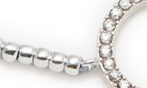 Estella Bartlett Louise Cubic Zirconia Circle Slide Bracelet In Silver