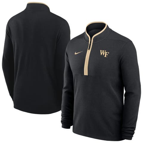 Men's Nike Black Wake Forest Demon Deacons Basketball Victory Dri-FIT Half-Zip Pullover