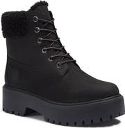Timberland Stone Street Waterproof Faux Fur Lined Platform Boot