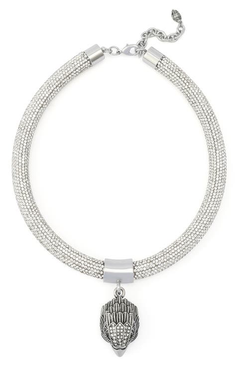 Pavé Collar Pendant Necklace
