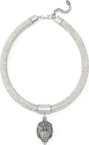 Kurt Geiger London Pavé Collar Pendant Necklace