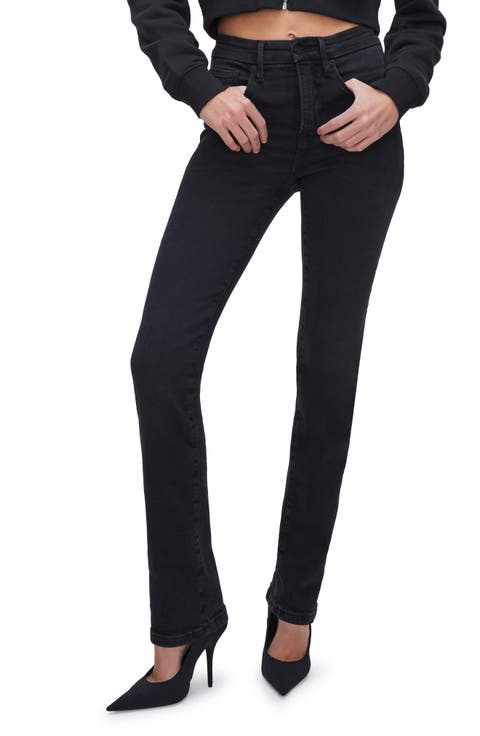 Good Legs Zip Hem Straight Leg Jeans (Regular & Plus)