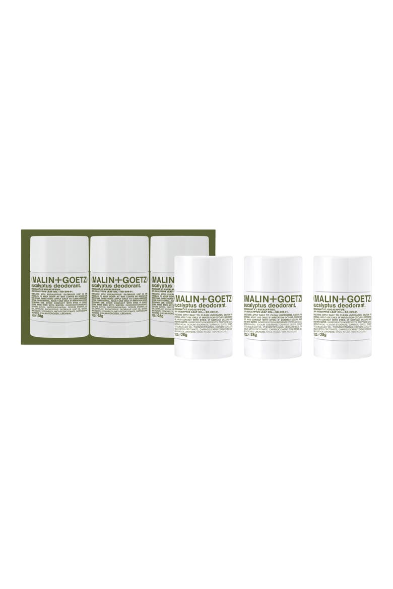 Eucalyptus Deodorant Trio (Nordstrom Exclusive) $45 Value, Main, color, NO COLOR