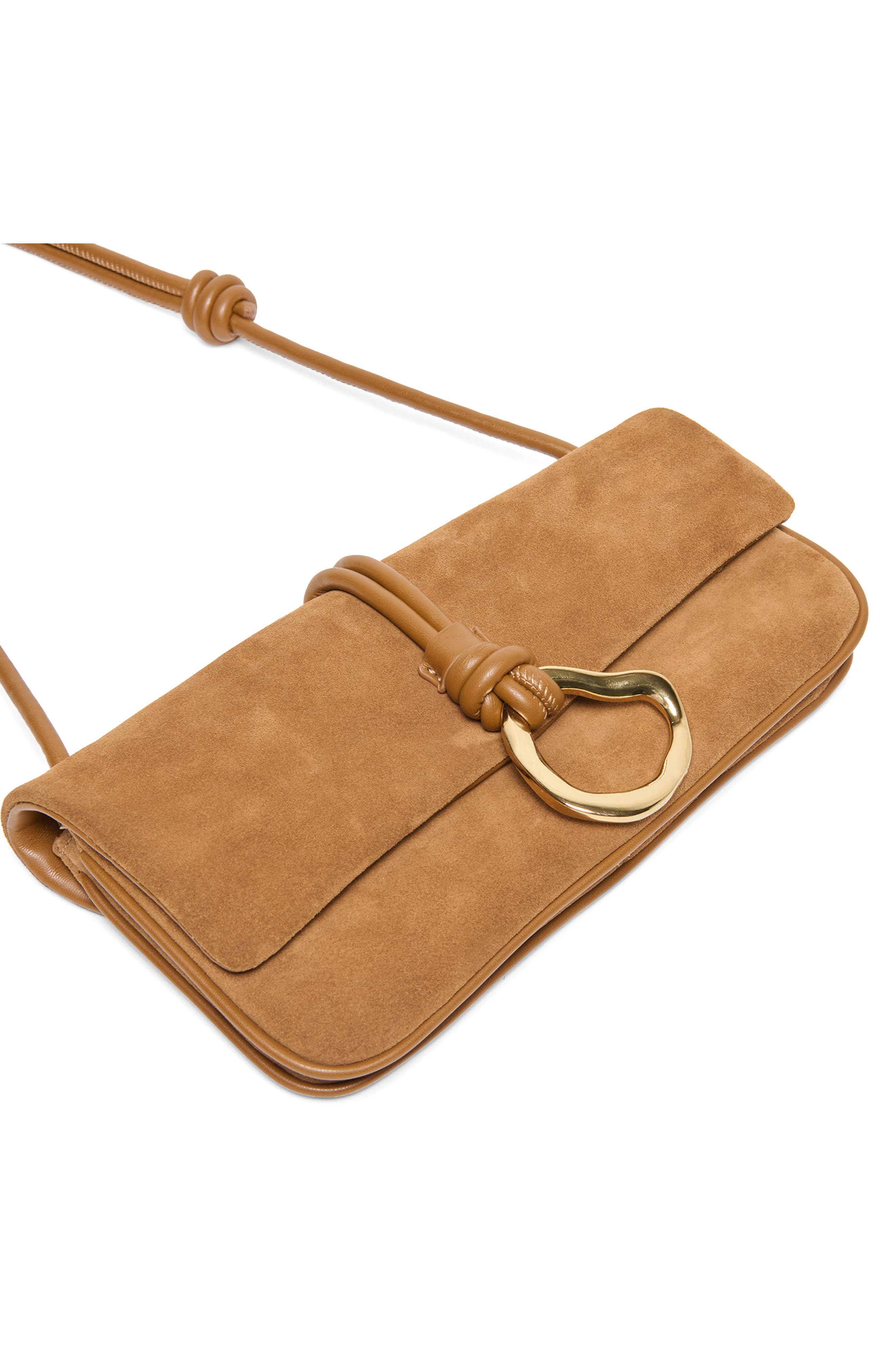 Dolce Vita Balen Leather Shoulder Bag, Alternate, color, Pecan