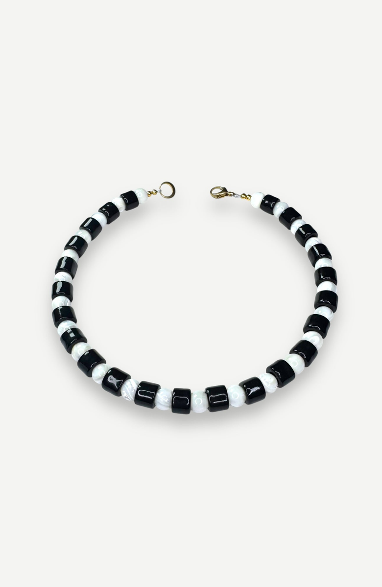 Her New Tribe Bead One Sundry Necklace, Alternate, color, Tap & Mother Of Pearl