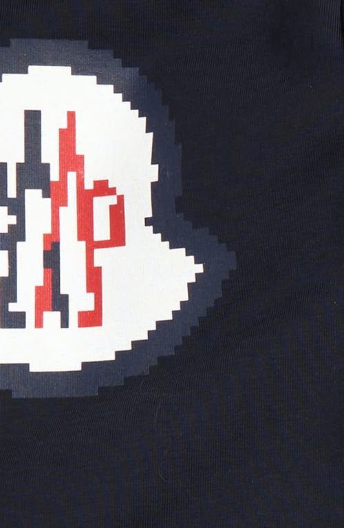 Moncler Kids' Logo Graphic Sweatshirt & Sweatpants Set In Navy