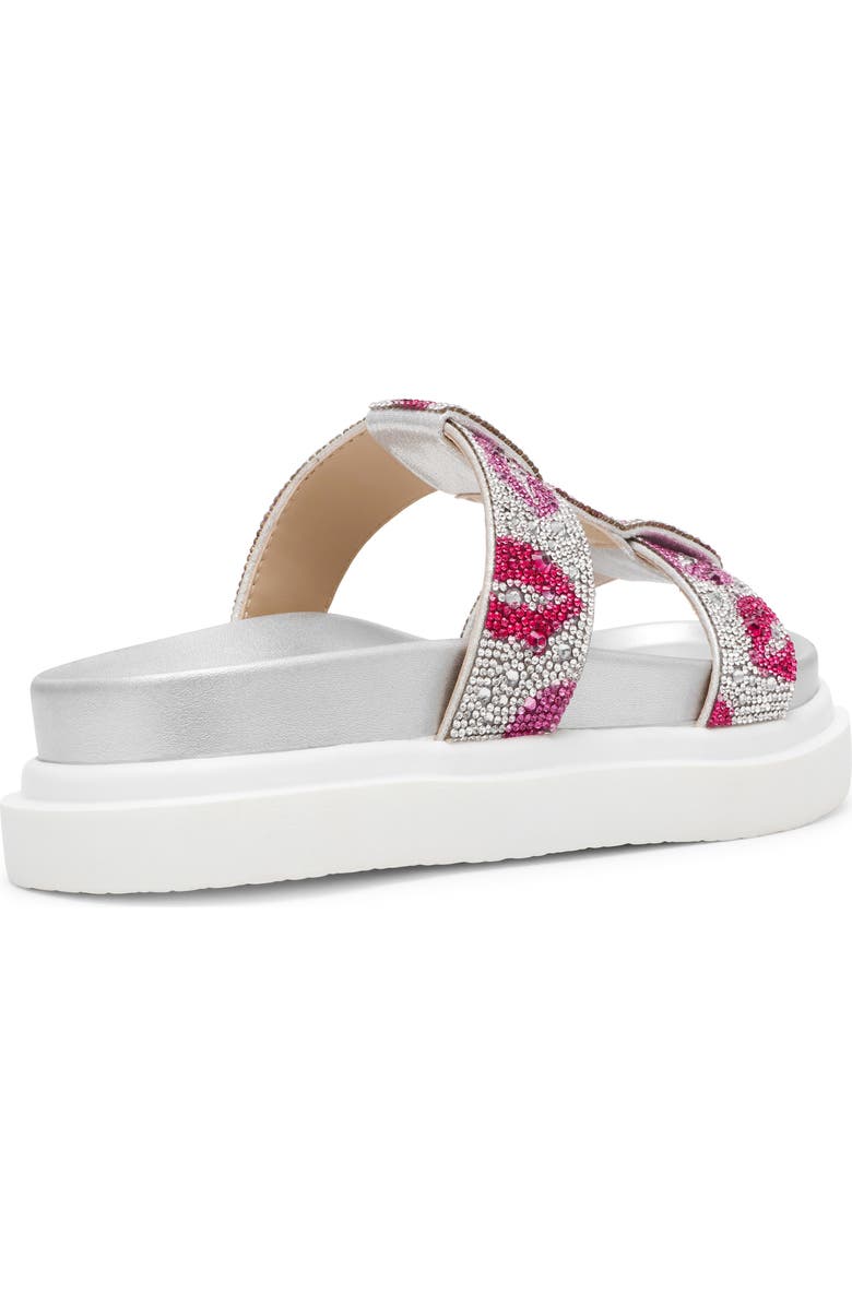 Betsey Johnson Billy Metallic Flatform Slide Sandal, Alternate, color, Multi Lips