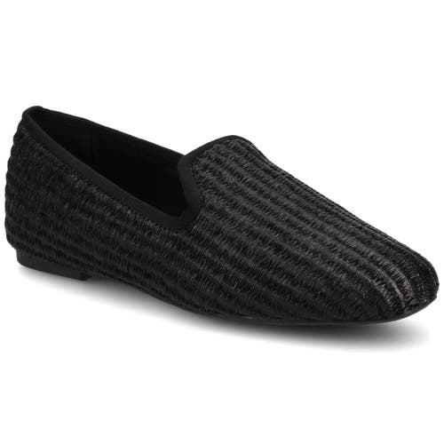 Birdies The Starling Loafer Raffia in Black Raffia 