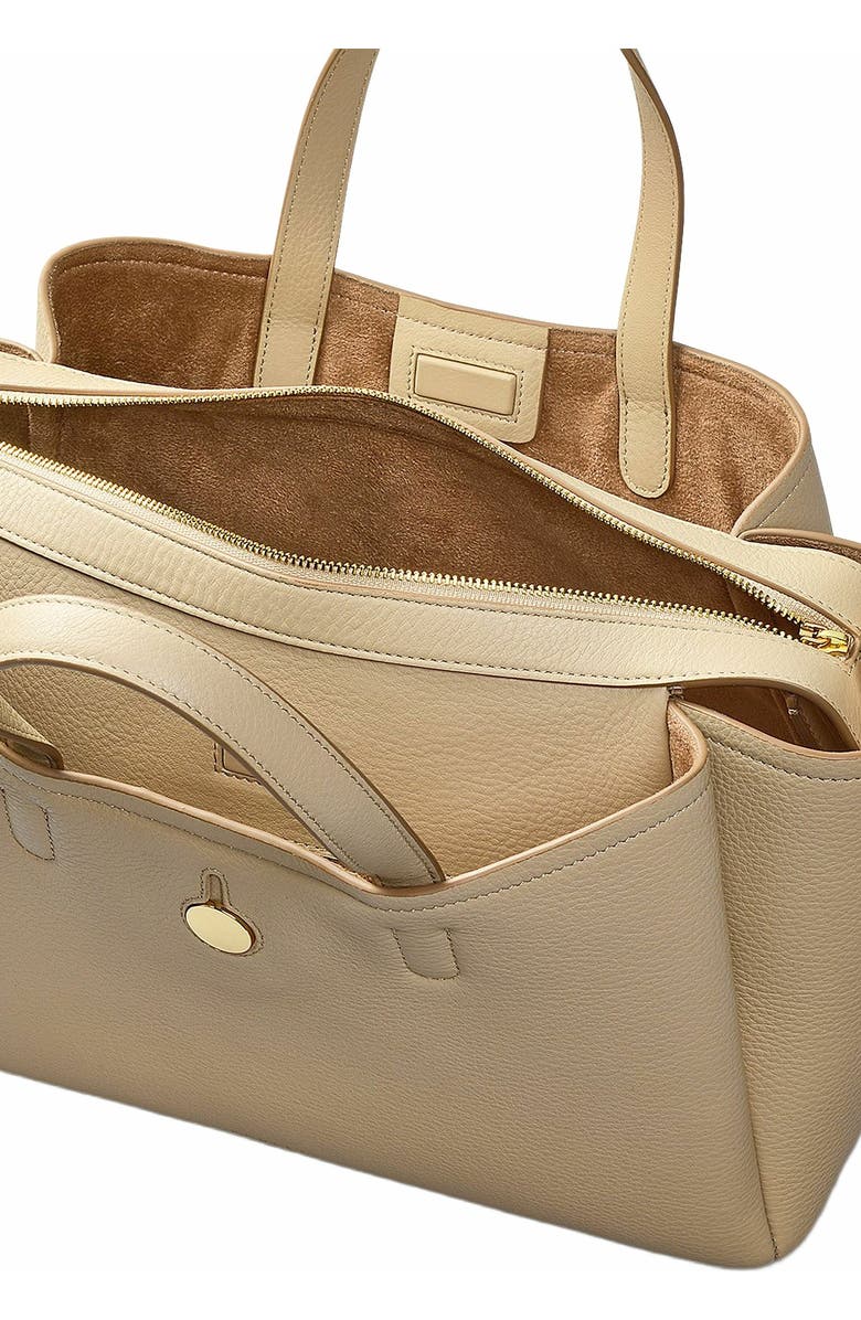 Radley Bathurst Mews Medium Ziptop Satchel Bag, Alternate, color, Stone