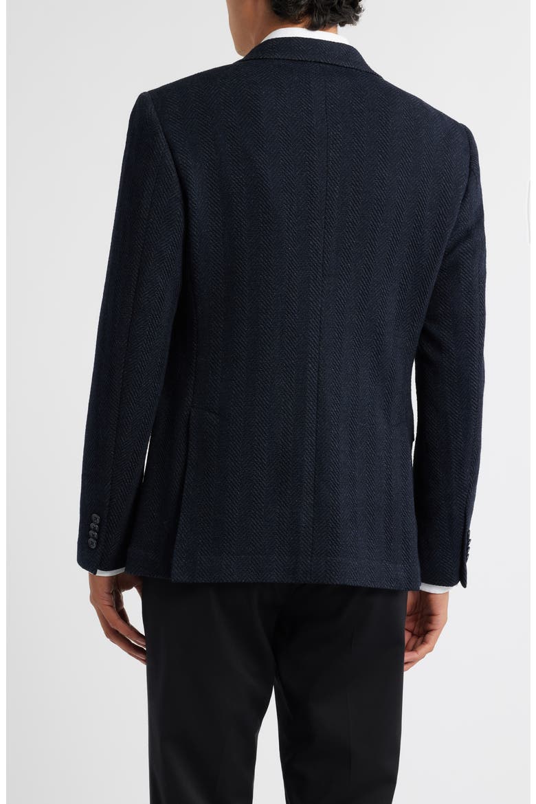 Varick Slim Fit Knit Sport Coat, Alternate, color, NAVY