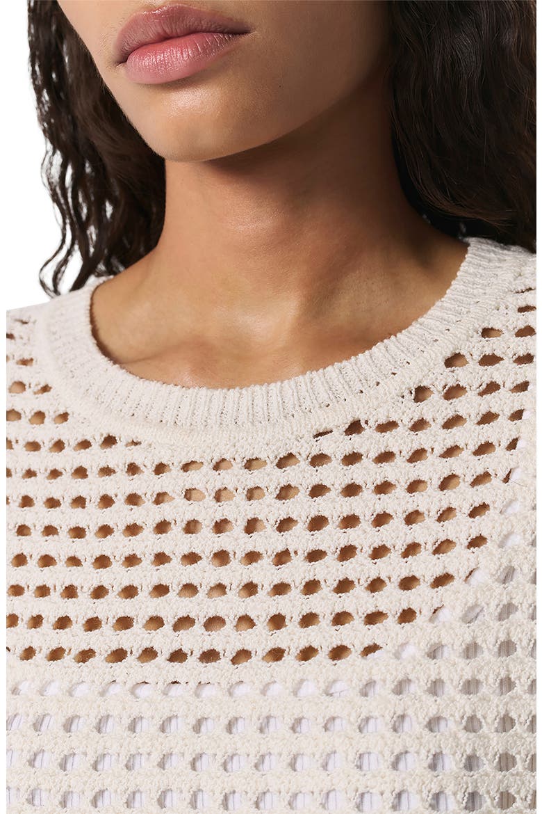 Ezra Open Stitch Sweater Vest, Alternate, color, WHITE