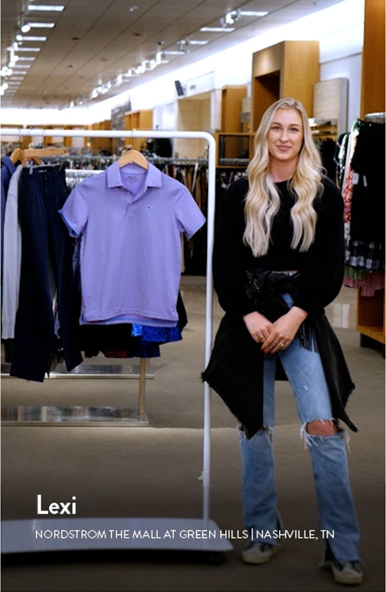 Kids' Bradley Stripe Stretch Polo, sales video thumbnail