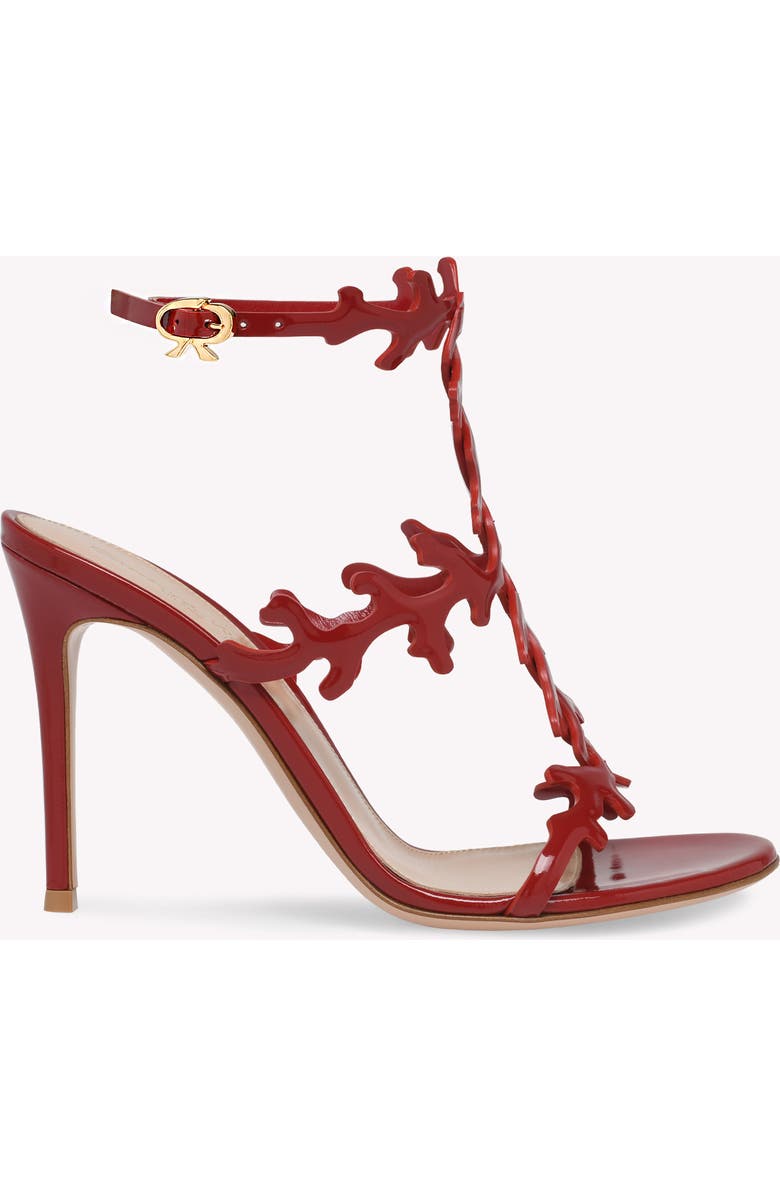 Gianvito Rossi Ocean Sandal, Main, color, Red Nappa