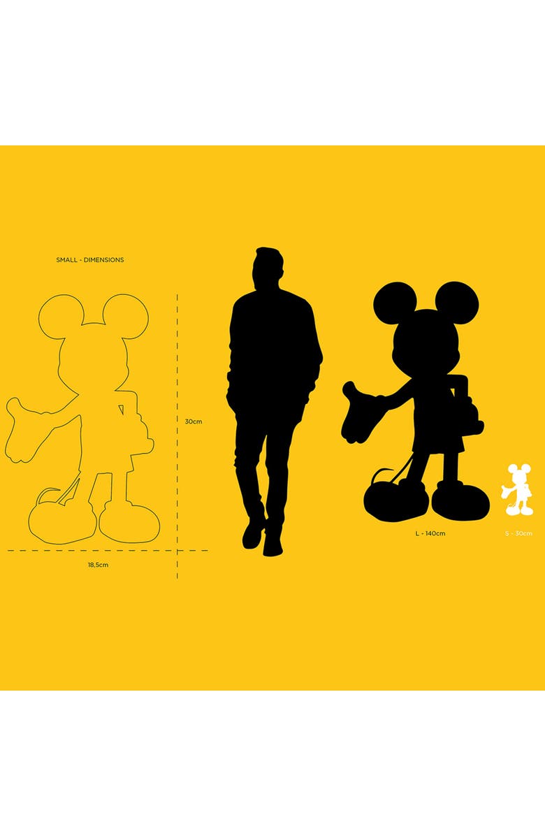 Leblon Delienne Mickey Mouse Star Style Figurine, Alternate, color, Grey / Black