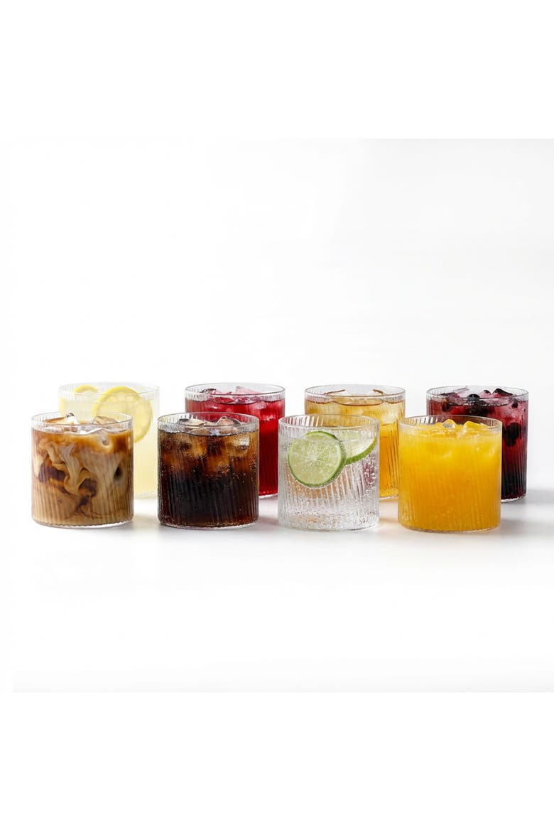Haven Glassware 8-Piece Set, Borosilicate Glass, Main, color, Clear