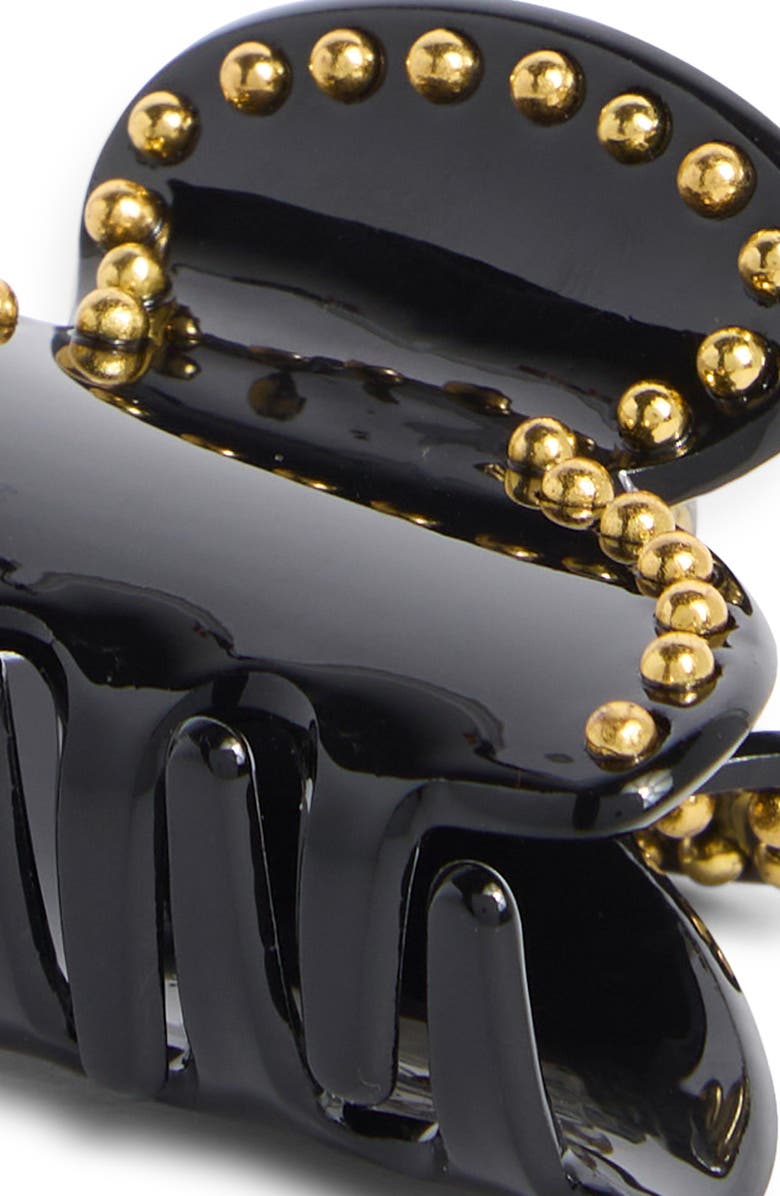 L. Erickson Laurent Claw Clip, Alternate, color, Black/ Gold