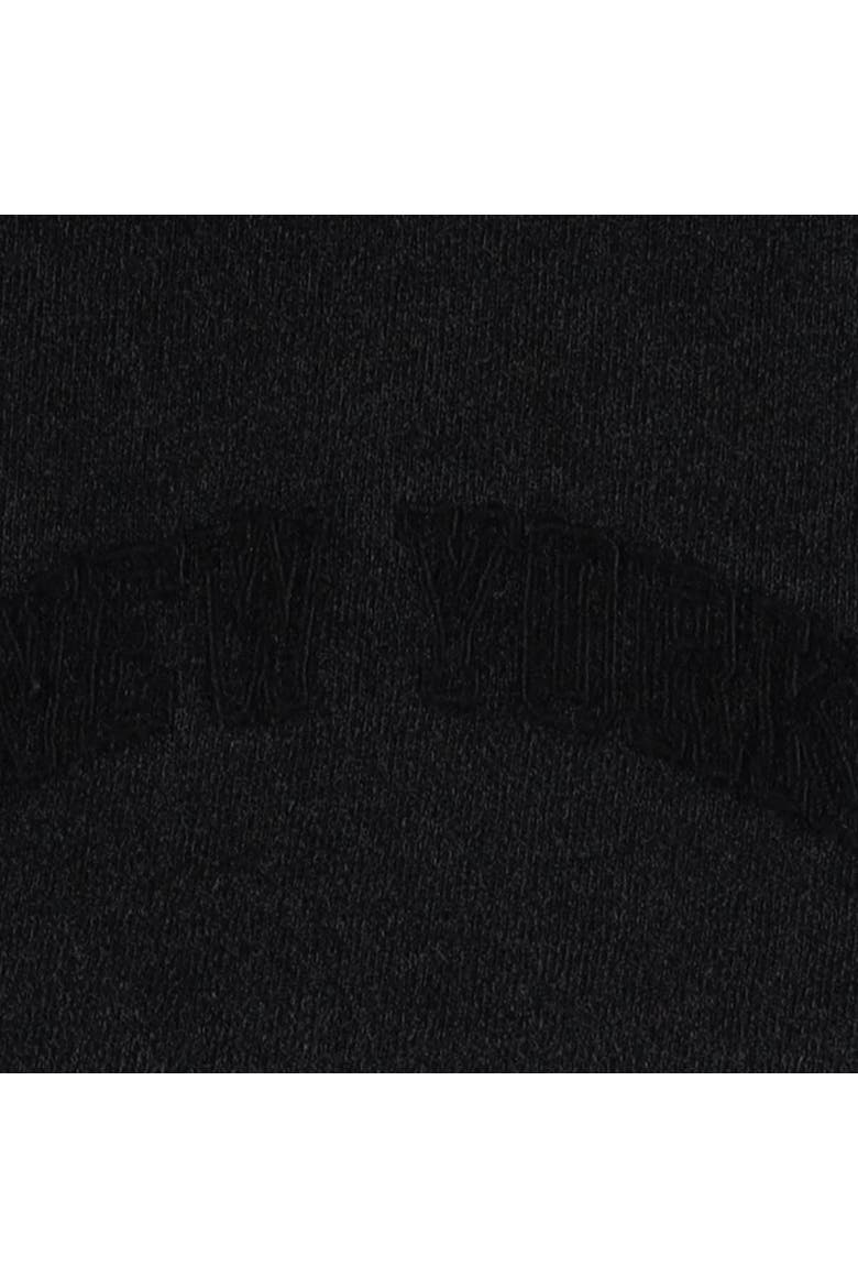 Men's Mitchell & Ness Black New York Knicks French Terry Tonal Fleece Shorts, Alternate, color, Black