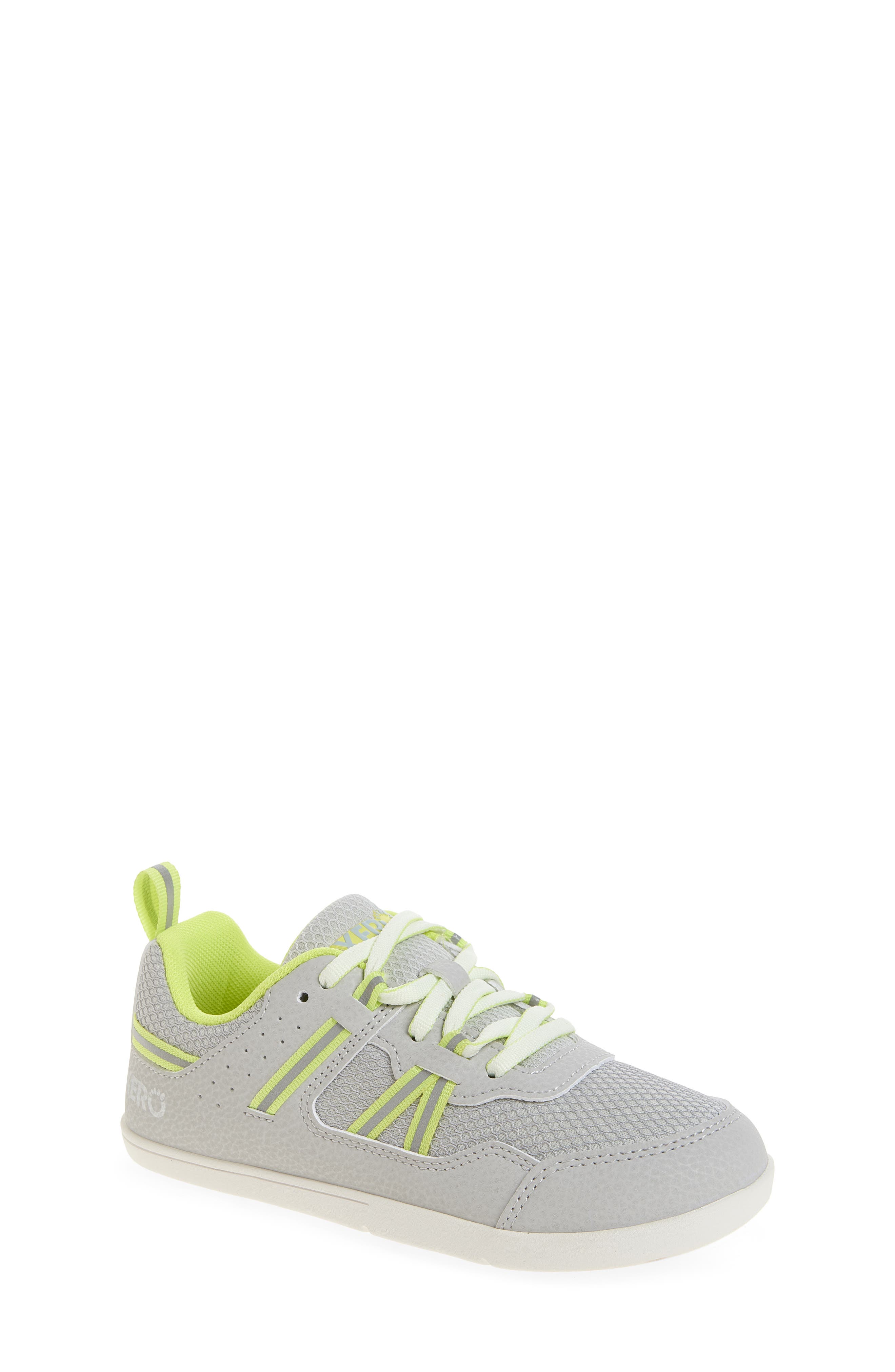 XERO SHOES Kids' Prio Sneaker, Main, color, Lunar Rock/Sunny Lime