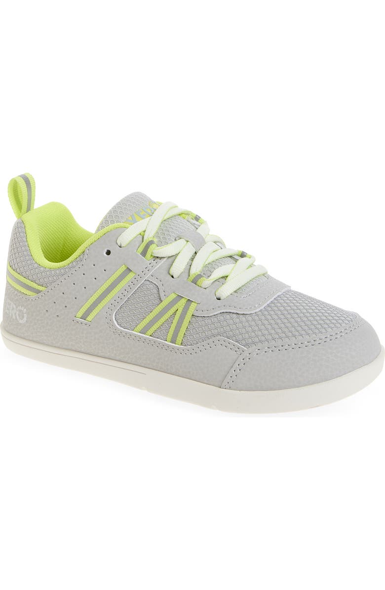 XERO SHOES Kids' Prio Sneaker, Main, color, Lunar Rock/Sunny Lime