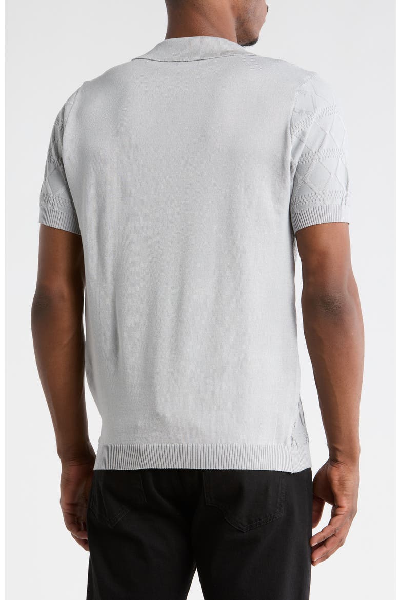 Slim Fit Polo Sweater, Alternate, color, GREY