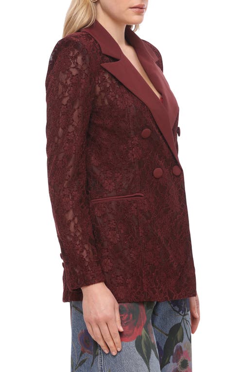 Avec Les Filles Lace Blazer In Multi