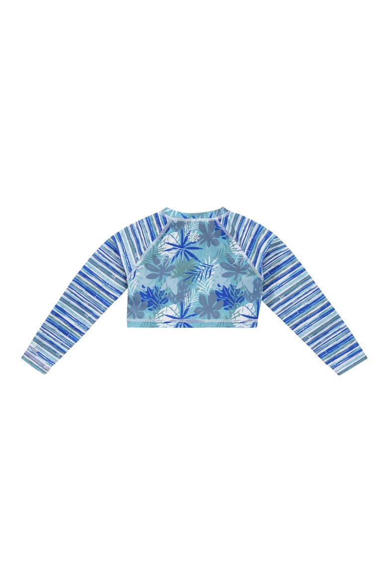 2PC Swimsuit Shrug Set, Alternate, color, Seaside Palms
