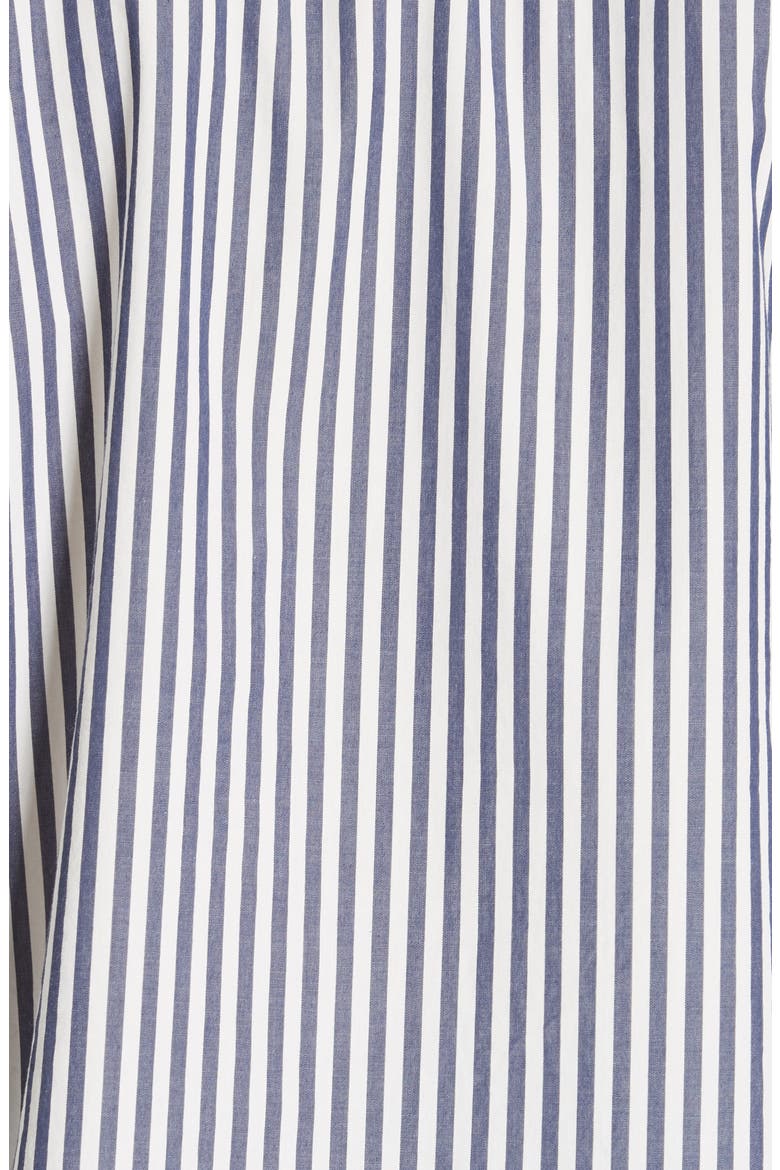 Railroad Stripe Boyfriend Shirt, Alternate, color, NAVY/ WHITE