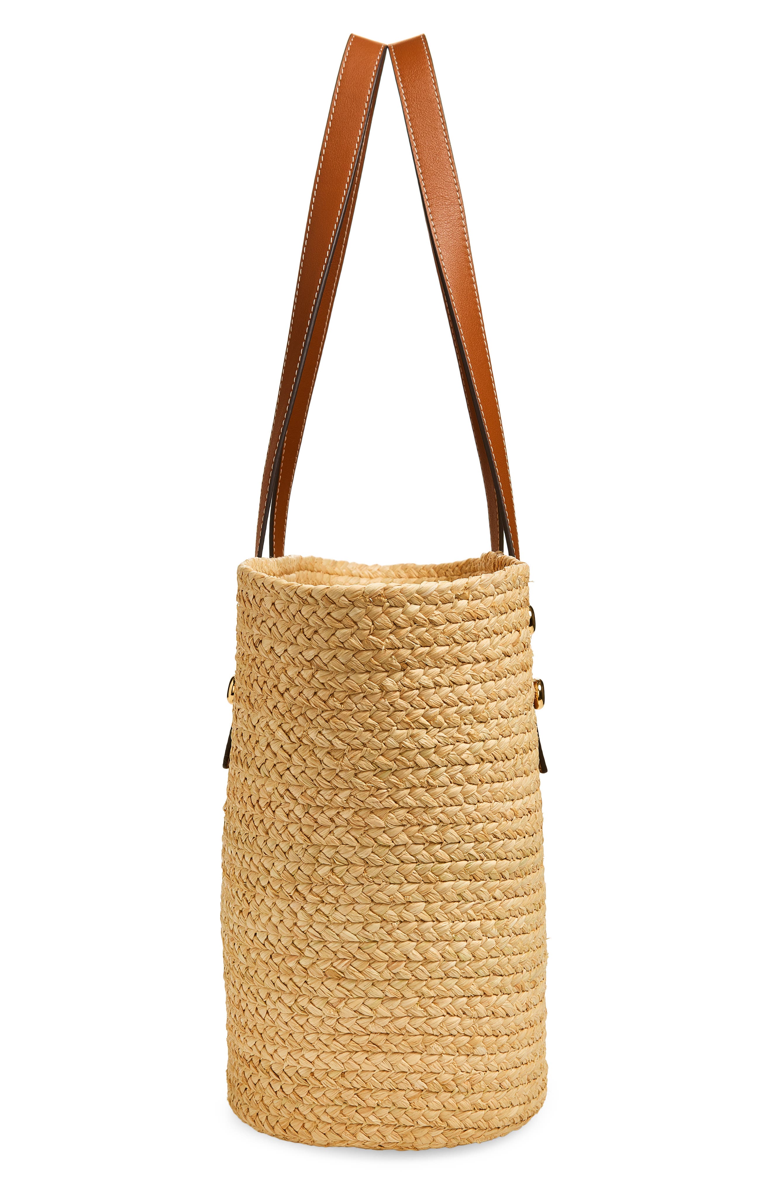 Tory Burch Large Romy Straw Basket Tote Bag, Alternate, color, Natural