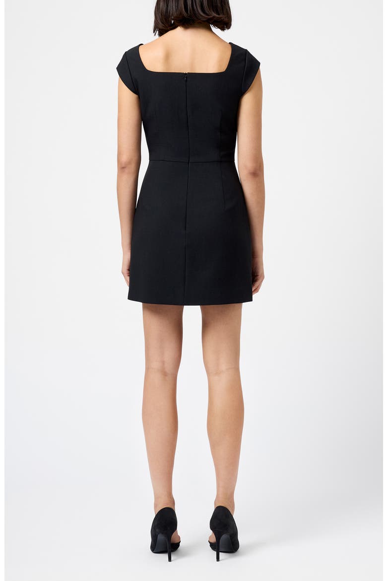 Azra Twill Minidress, Alternate, color, BLACK