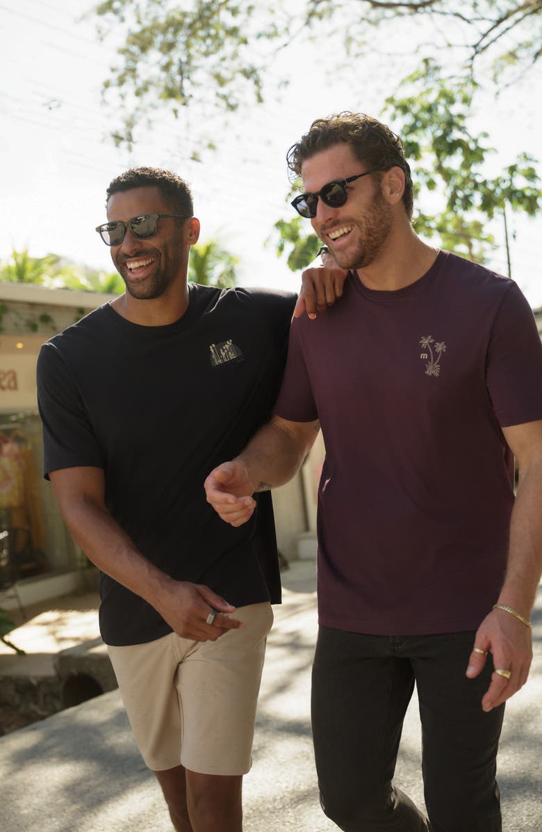 TravisMathew Island Gem Cotton Graphic T-Shirt, Alternate, color, Plum