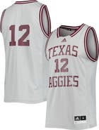 adidas Men's adidas #12 Gray Texas A&M Aggies Reverse Retro Jersey