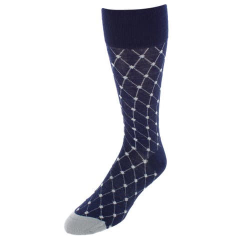 Ciel Diamon Patterned Mid-Calf Merino Wool Socks