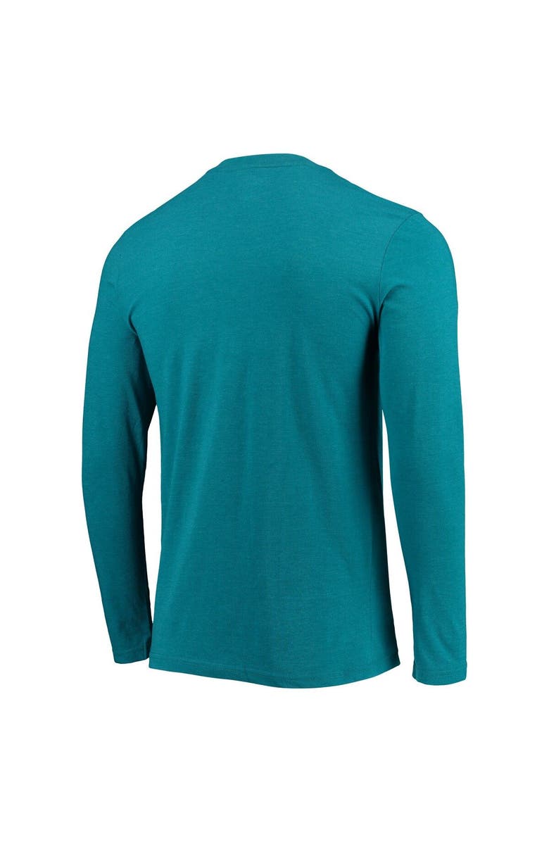 CONCEPTS SPORT Men's Concepts Sport Black/Teal Charlotte Hornets Long Sleeve T-Shirt & Pants Sleep Set, Alternate, color, Black