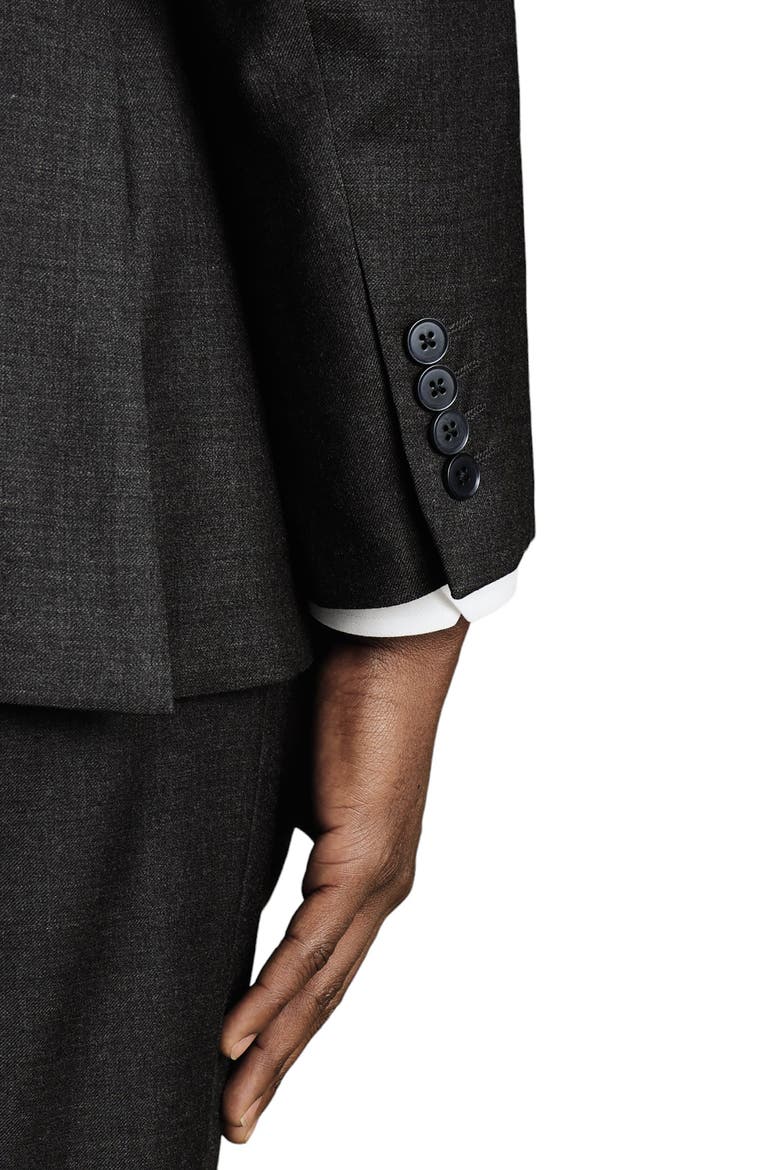Slim Fit Twill Natural Stretch Suit Jacket, Alternate, color, CHARCOAL GREY