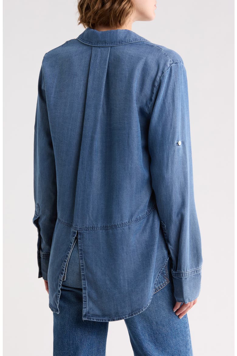 Split Back Button Down Shirt, Alternate, color, MOONLIT HAZE WASH